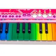 My Music World Mädchen Keyboard mit 32 Tasten, 8 Demos und 6 Rhythmen - Musikinstrument für Kinder ab 3 Jahren