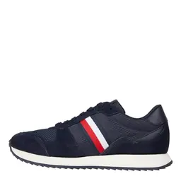 Tommy Hilfiger Herren Runner Evo Mix Sneaker, Blau, Größe 40