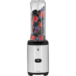 WMF Kult X Mix & Go Mini Smoothie Maker, 600ml, 300 Watt, Silber/Schwarz