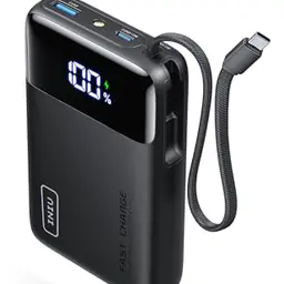 INIU 45W Power Bank 20000mAh mit USB-C Kabel, kompakt und leistungsstark für iPhone 17/16/15 Pro, Samsung S22, Xiaomi, iPad