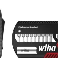 Wiha Bit Set 11-tlg. 1/4" Sechskant, kompakt mit Gürtelclip, schneller Bitwechsel