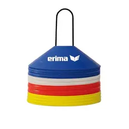 Erima Markierungshüte Set in Rot, Blau, Gelb und Weiß, Einheitsgröße
