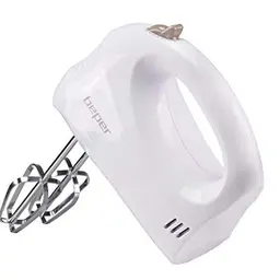 BEPER BP.304 Elektrischer Handmixer, 150 W, 5 Geschwindigkeitsstufen, Taubenweiß