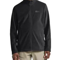 Jack Wolfskin Herren Fleecejacke Taunus, Schwarz, Größe M