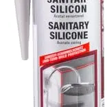Fischer Sanitärsilikon 310 ml, beige - Ideal zum Abdichten & Verfugen im Sanitär- und Küchenbereich