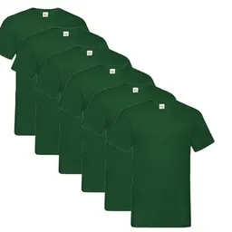 Fruit of the Loom Herren V-Neck T-Shirt, mehrere Größen, Farbset 6er Pack plus 1 Notizblock