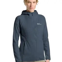 Jack Wolfskin Damen Kolbenberg Hooded Fz W, Midnight Sky, XS