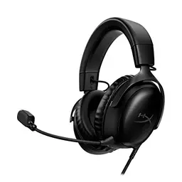 HyperX Cloud III Gaming-Headset – Kabelgebunden für PC, PS5, Xbox Series X|S, mit abgewinkelten Treibern und Memory-Schaum, Schwarz