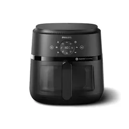 Philips Airfryer 2000 Series, 6.2L, Heißluftfritteuse mit Sichtfenster, RapidAir, leicht zu reinigen, Touchscreen, energie- & platzsparend