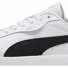 PUMA Vikky Star Damen-Sneaker, Weiß/Schwarz/Gold, 5 UK