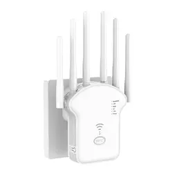 WLAN Repeater 1200 Mbit/s Dualband, 4 Antennen, WiFi Verstärker, Router/Access-Point, LAN/WAN, einfache Einrichtung