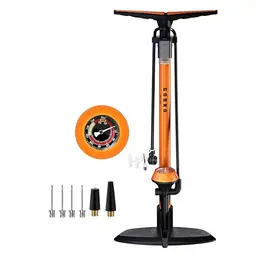 GOBKO Fahrradpumpe für Französische Ventile mit Manometer - Hochdruck bis 160 PSI