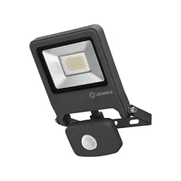 LEDVANCE LED Fluter für Außenanwendungen, Warmweiß mit Bewegungssensor, Dunkelgrau