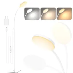 Mojimdo Stehlampe, Dimmbar LED Leselampe in 3 Farben, Flexible Stehleuchte für Kinderzimmer, Büro und Wohnzimmer