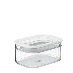 Mepal Modula Kühlschrankdose, 750 ml, mit Deckel – Ideal für Fleisch und Käse, Küchenschrankorganizer, weiß