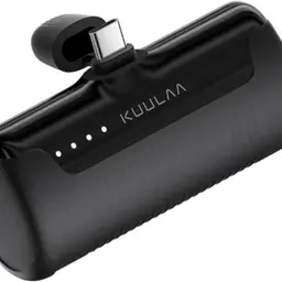 Kuulaa Power Bank 4500mAh, Mini Externer Akku, Schnelles Aufladen, Tragbares Ladegerät für Samsung und USB-C-Handys