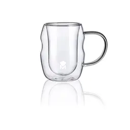 MasterPRO Mi Xology doppelwandige Borosilikatgläser, 50 ml, 4er Set
