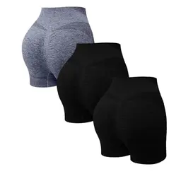 3er Pack Damen Sporthosen - Kurze Gym Shorts für den Sommer