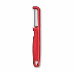 Victorinox Schäler Iota – Gemüseschaaler, Obstschäler, scharf, rot, Swiss Made