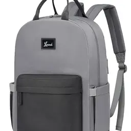 LOVEVOOK Schulrucksack Damen & Mädchen, Wasserdicht, 15.6 Zoll Laptop, Elegant City Backpack, Modern Tagesrucksack, Blau