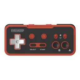 Retro-Bit Origin8 Wireless Controller für Nintendo Switch & NES - Rot & Schwarz