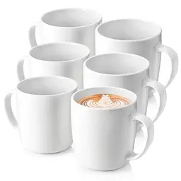 Sänger Kaffeetassen Set Marlo 6 tlg, spülmaschinenfeste Porzellanbecher für 6 Personen, 350 ml | PREMIUM COLLECTION