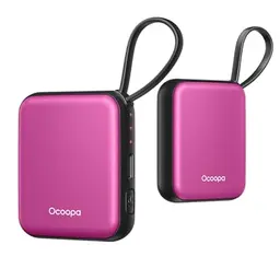 OCOOPA Handwärmer 2er Set, Wiederverwendbar, USB Taschenwärmer mit 3 Wärmestufen, Nützliches Geschenk für Winter und Outdoor
