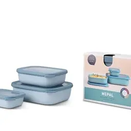 Mepal Cirqula 3-teiliges Set Frischhaltedosen - Nordic Blue