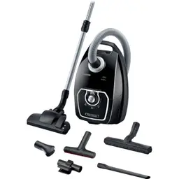 SIEMENS Z7.0 Staubsauger mit Beutel, ideal für Allergiker, extrem leise, für Parkett und Teppich, 650 W, schwarz