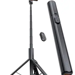 ANXRE 180cm Selfie Stick Stativ für Smartphone und Kamera mit Fernauslöser