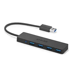 Anker 4-Port USB 3.0 Datenhub - Ultra flach für MacBook, iMac, Surface Pro und mehr