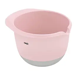 Emsa Prep&Bake Rührschüssel, 1,4 Liter, rutschfester Boden, stapelbar, rosa