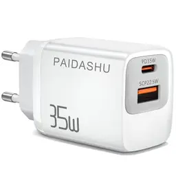 USB C Ladegerät 35W mit 2 Ports für iPhone, iPad und Samsung