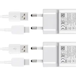 Weißes 15W QC3.0 Schnellladegerät mit USB C für Samsung Galaxy A-Serie und S-Serie