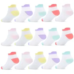Kinder Stoppersocken 15 Paar ABS Knöchelsocken mit Anti-Rutsch-Sohlen, bunt, für Jungen und Mädchen (3-5 Jahre)
