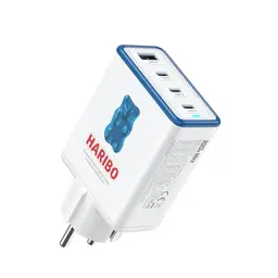 HARIBO 100W USB C 4-Port Schnellladegerät für MacBook, iPhone 17/16 Pro und Galaxy S25/S24, Blau