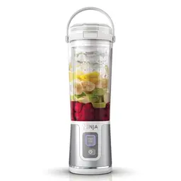 Ninja Blast Tragbarer Mixer – Kabellos, 530ml, Auslaufsicher, Zerkleinert Eis und Obst, Weiß