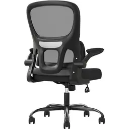 Sunon Ergonomischer Bürostuhl Schwarz mit Atmungsaktiven Armlehnen