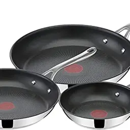 Jamie Oliver by Tefal Pfannenset 20/24/28 cm, Antihaft, Induktion, rostfrei, backofenfest