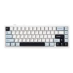 EPOMAKER x Aula F65 Mechanische Gaming Tastatur - Kabellos, RGB, Hot-Swap, Eisiges Blau