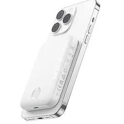 Anker 321 Magnetic Battery 5.000 mAh Wireless Charger für iPhone 15/14/13/12, Weiß