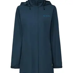 VAUDE Escape Regen-Parka für Damen – dark sea uni, Größe 34