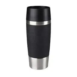 Emsa Travel Mug Classic, 360 ml, 4h heiß/8h kalt, auslaufsicher, schwarz