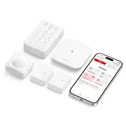 X-Sense Alarmanlage AS05 für Haus & Wohnung, WLAN Tür- und Fensteralarm, Smart Alarm-Set mit Bewegungssensor und Home Keypad