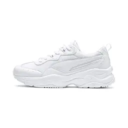PUMA Damen Cilia Sneakers in Weiß-Grau-Violett, Größe 39 EU