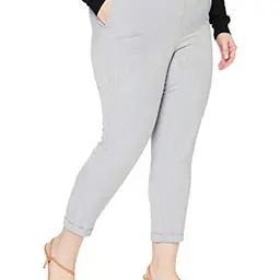 VERO MODA Damen Hose Vmmaya Loose, Light Grey Heather, Größe S/32