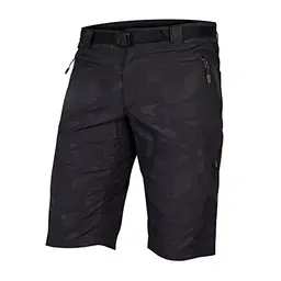 Endura Herren Hummvee Fahrradshorts mit Innenhose, bequem, für Stadt und Trails, Cargotaschen, Clickfast, Schwarz, Größe M