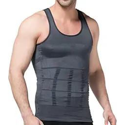Tofox Herren Unterhemd Kompressionsshirt Weste Shapewear für flache Bauchpartie