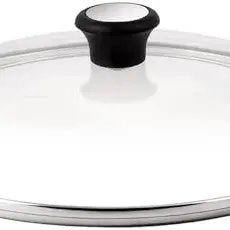 Tefal 280975 Glasdeckel mit Edelstahlrand und Dampfregler, 24 cm, Copper Black