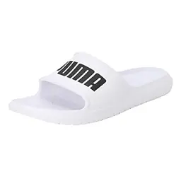 PUMA Divecat V2 Lite Flip-Flops für Unisex, Weiß/Schwarz, 44.5 EU